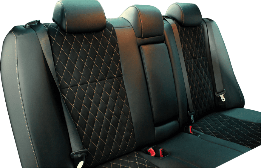 custom leather and Alcantara seat covers